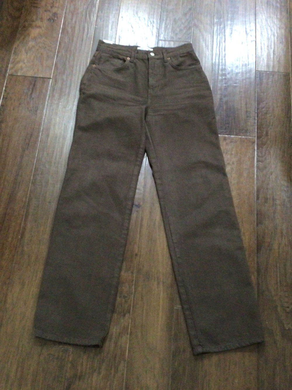 Reformation Jeans. Val 90’s Mid Rise straight leg. Size 25 Color espresso